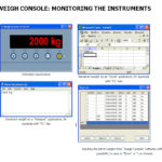 WEIGH CONSOLE: MONITORING THE INSTRUMENTS